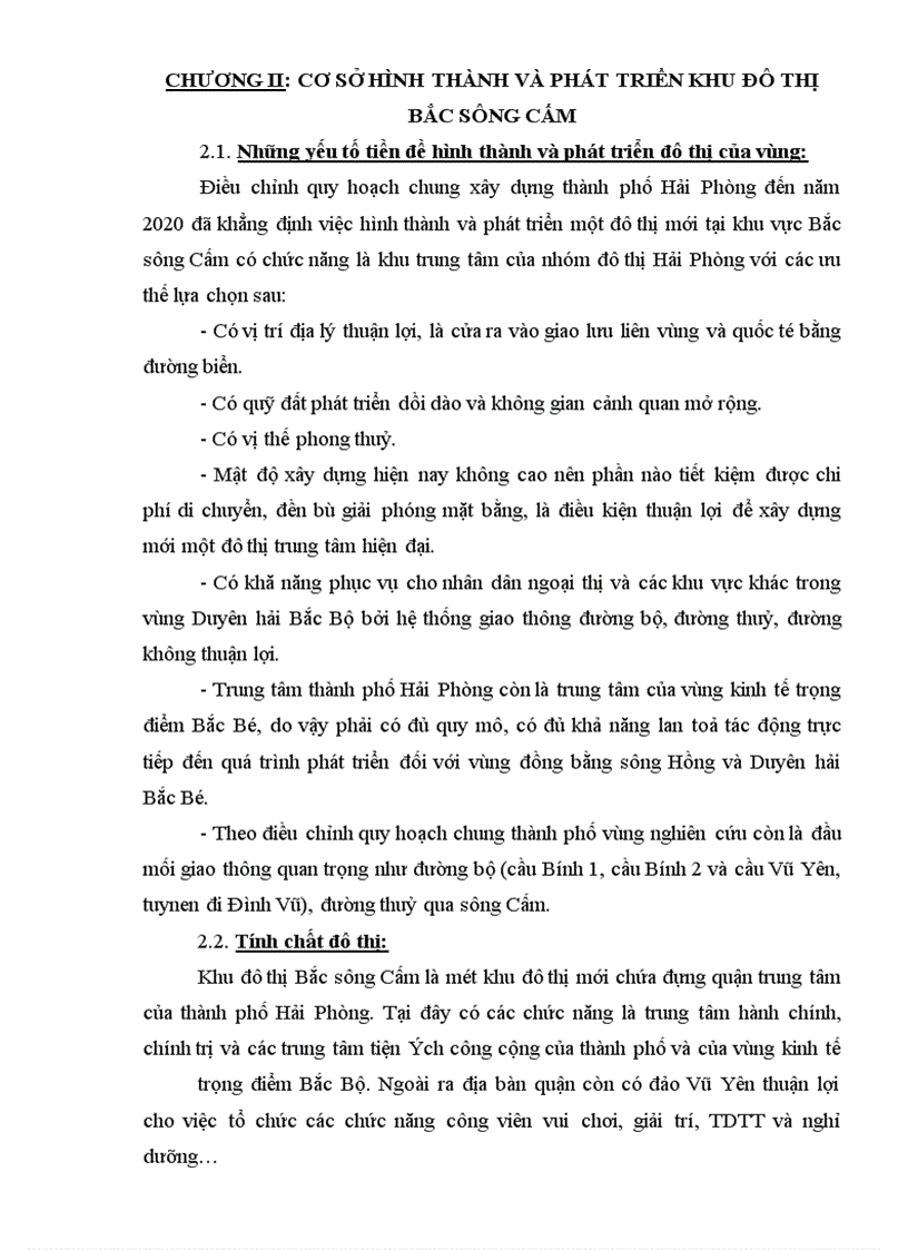 image for page Quy hoạch chi tiết khu đô thị bắc sông Cấm