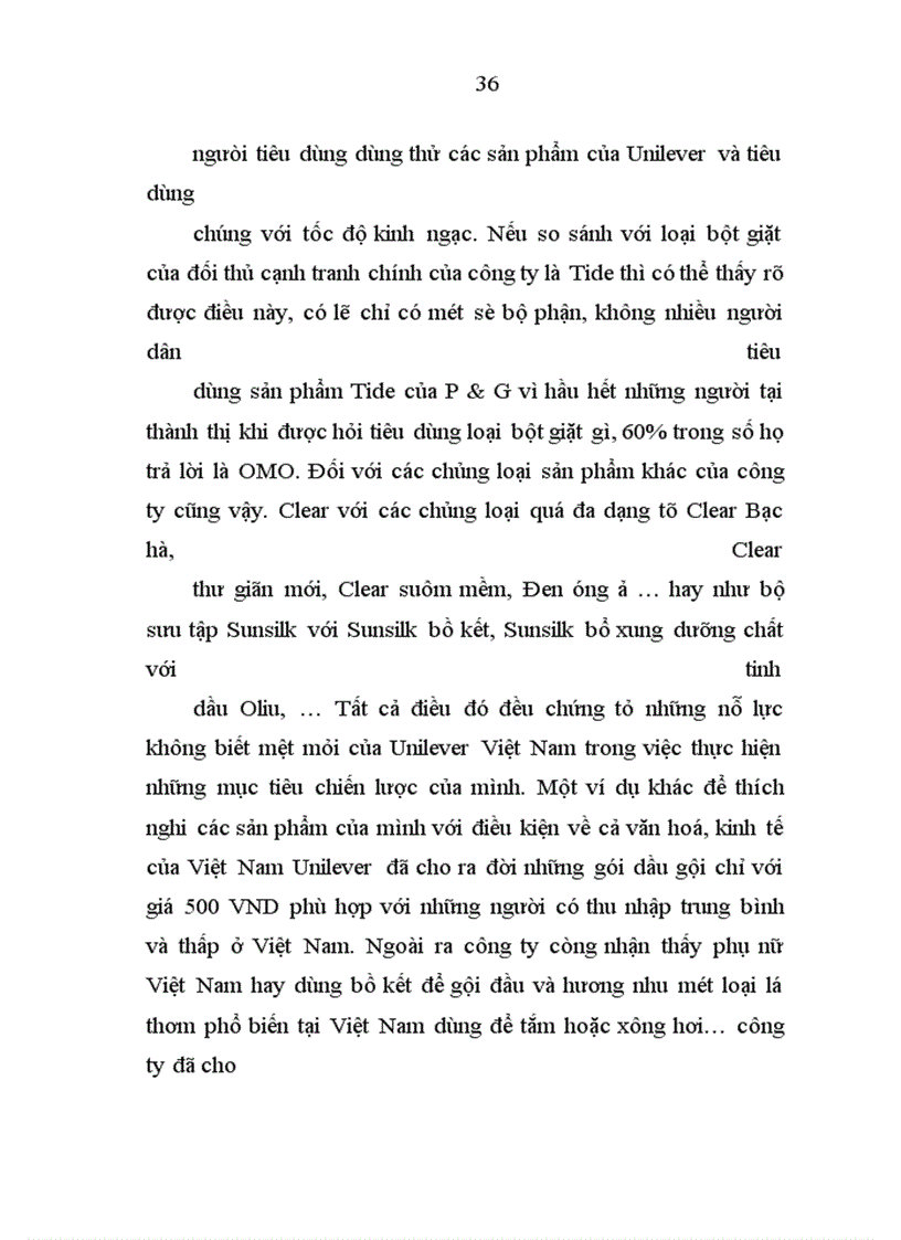 image for page Báo cáo thực tập tại công ty Unilever Việt Nam.