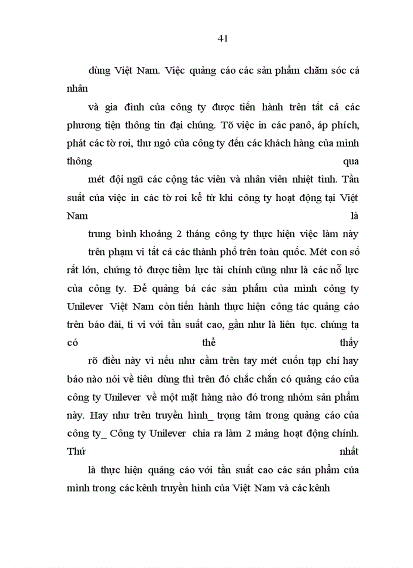 image for page Báo cáo thực tập tại công ty Unilever Việt Nam.