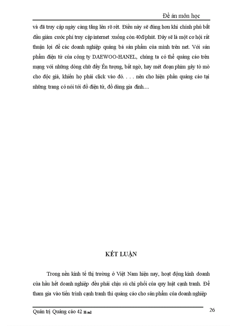 image for page Sử dụng phương tiện quảng cáo trong hoạt động marketing sản phẩm điện tử của công ty Daewoo – Hanel.