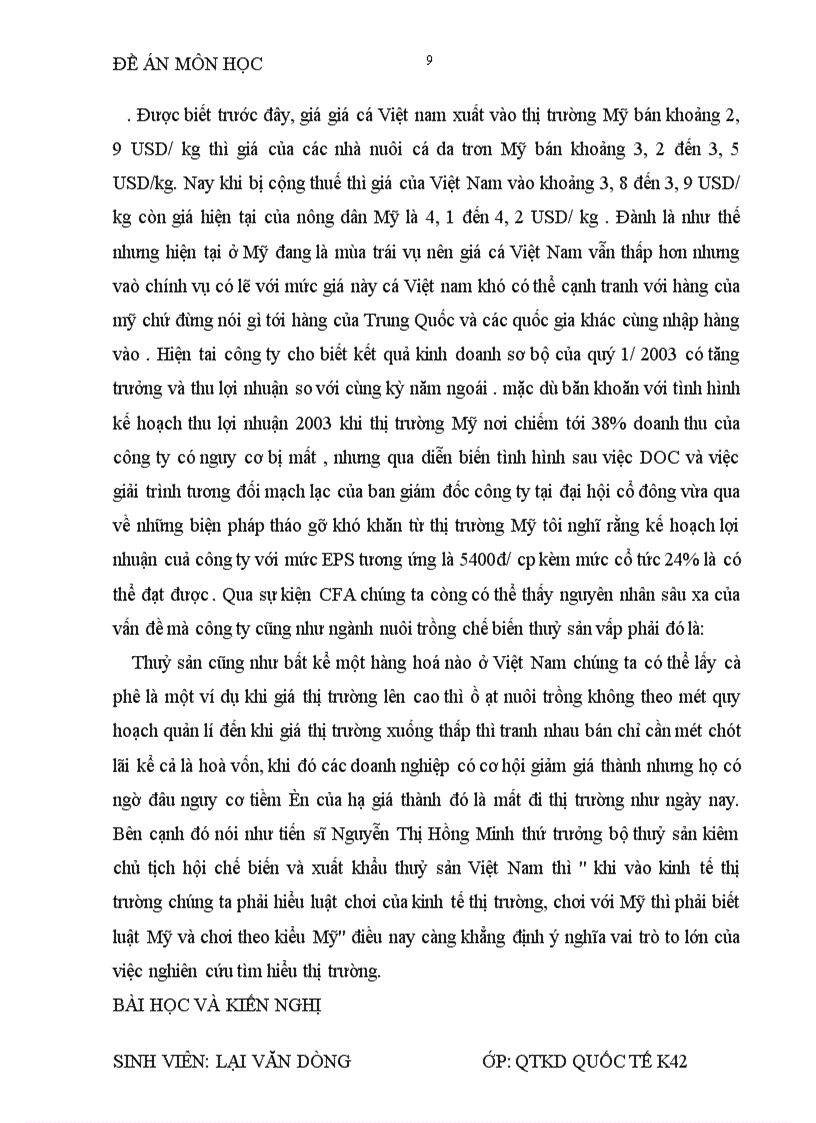 image for page Báo cáo thực tập tại công ty agifish