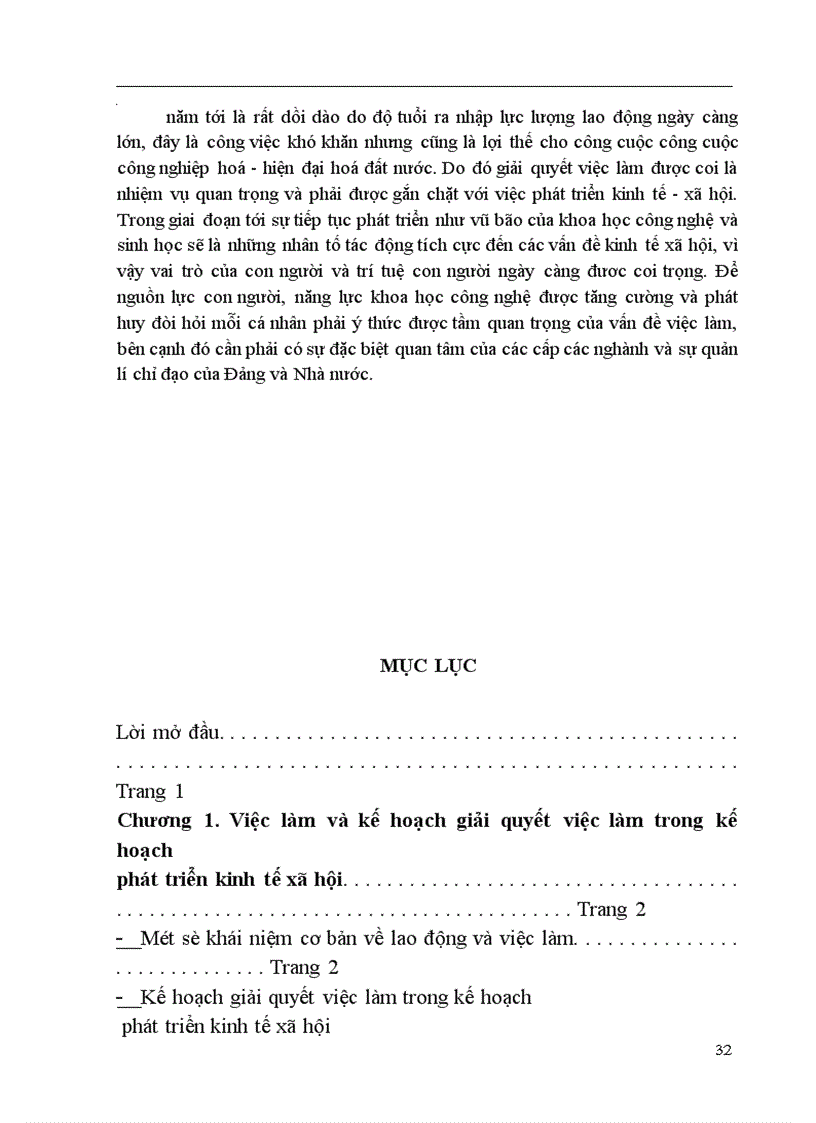 image for page Việc làm và kế hoạch giải quyết việc làm