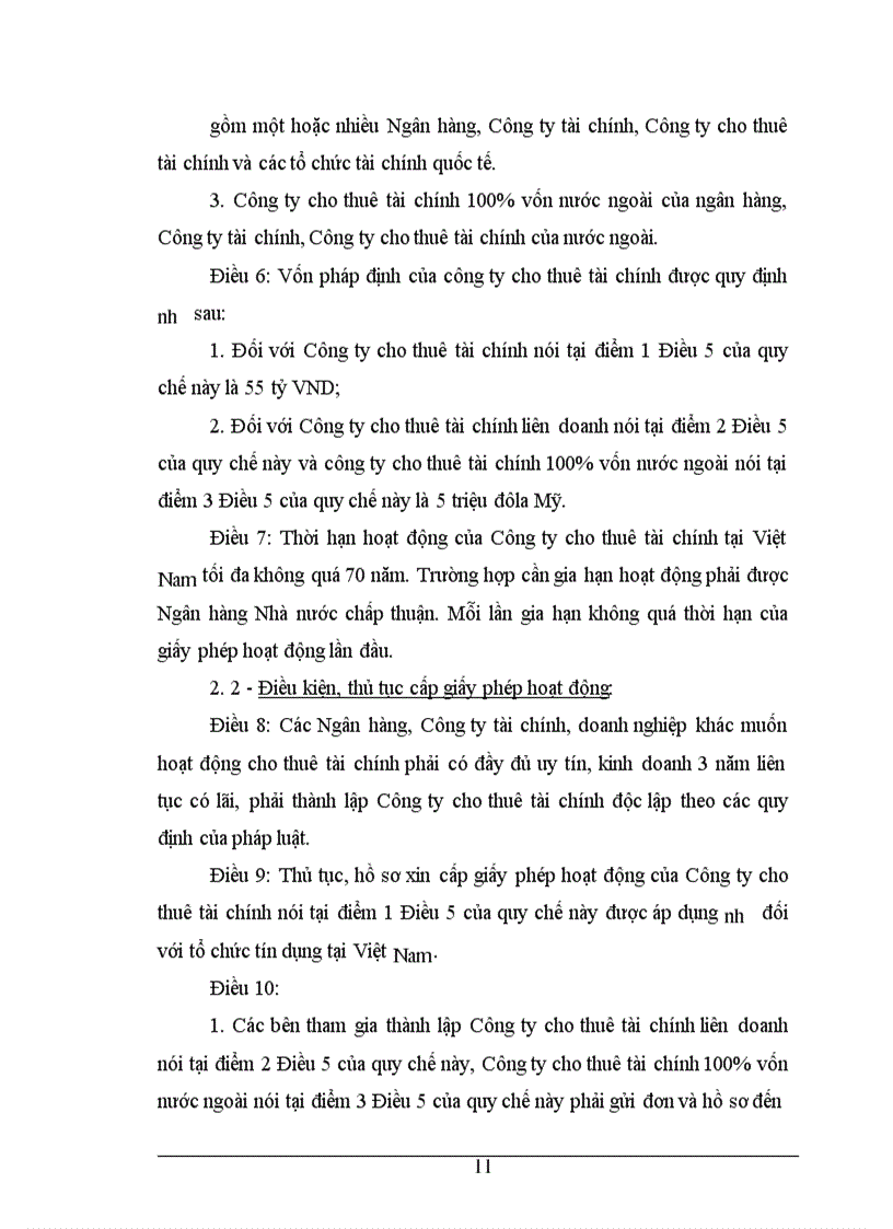 image for page Chế độ tài chính về tổ chức và hoạt động của công ty cho thuê tài chính ở việt nam