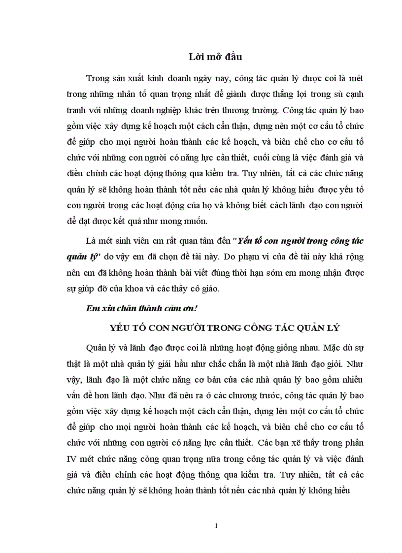 image for page Yếu tố con người trong công tác quản lý