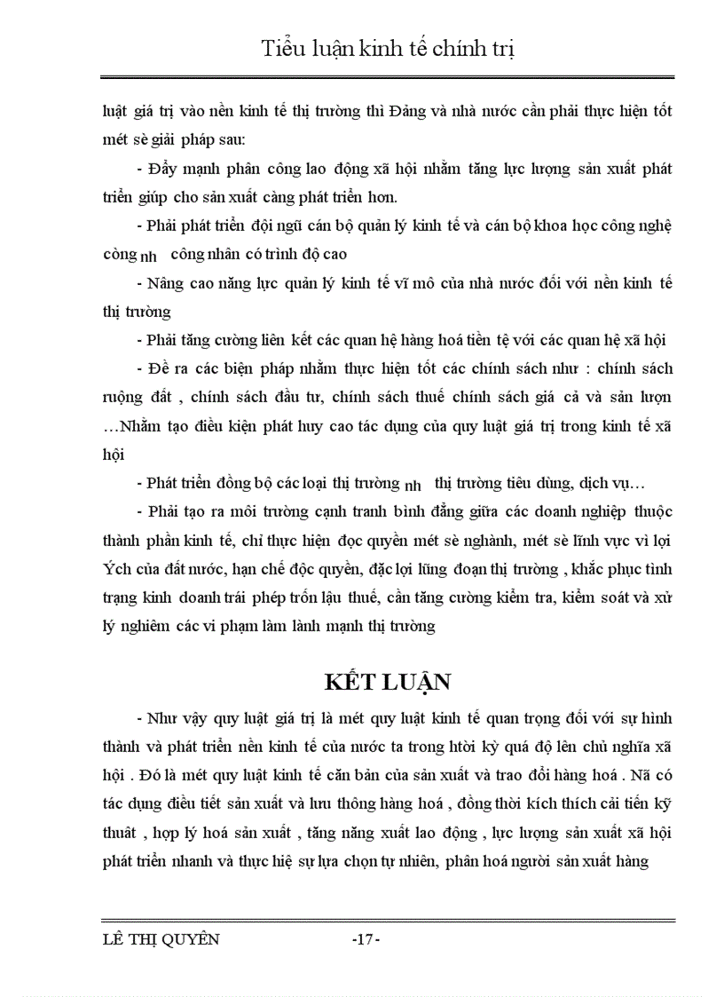 image for page Quy luật giá trị và vai trò của nó trong phát triển kinh tế thị trường ở nước ta