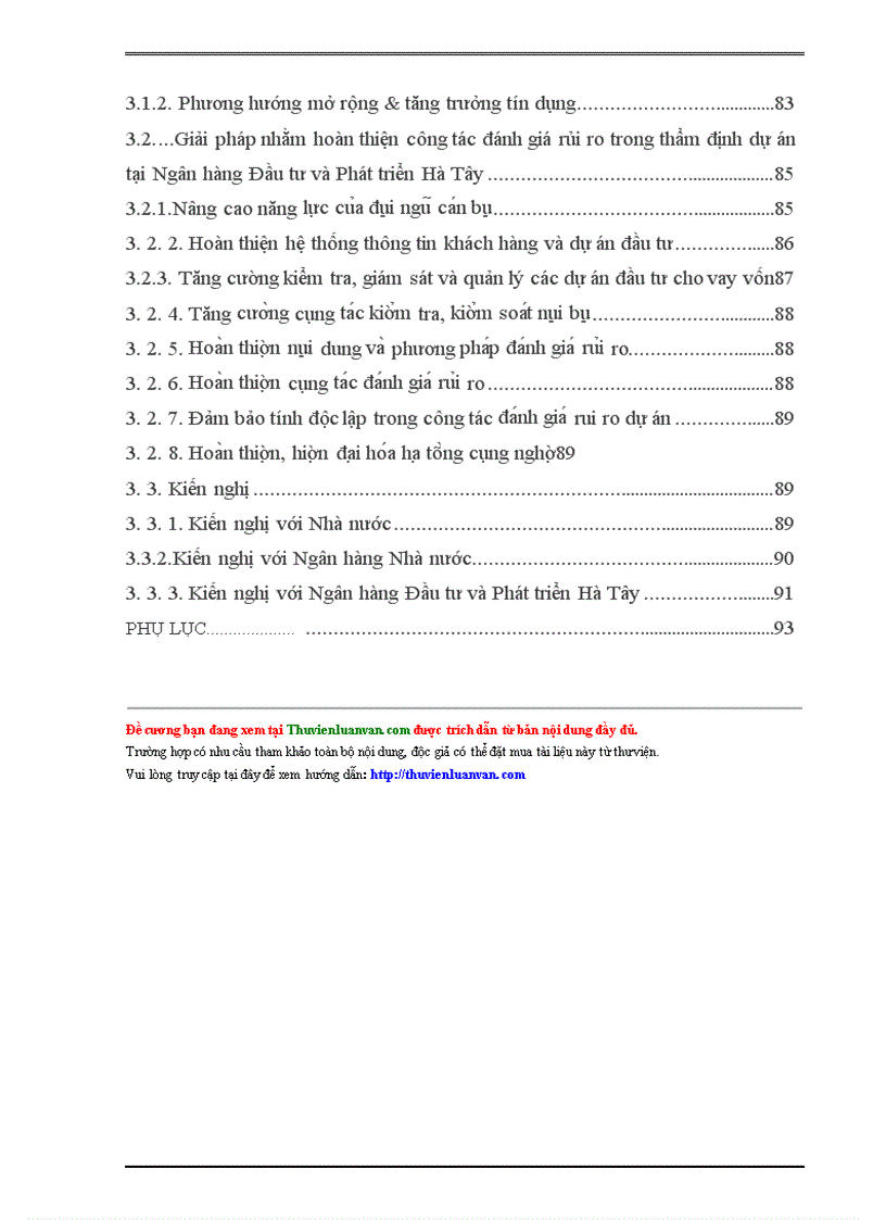 image for page Rủi ro và đánh giá rủi ro trong thẩm định dự án đầu tư tại Ngân hàng Đầu tư và Phát triển Hà Tây