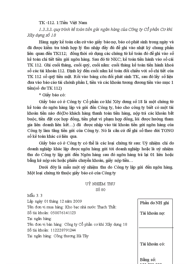 image for page Hoàn thiện kế toán vốn bằng tiền tại Công ty Cổ phần cơ khí xây dựng số 18