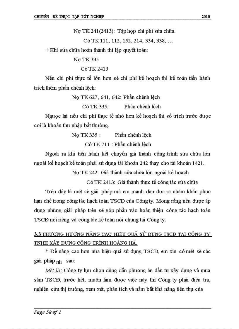 image for page Hoàn thiện kế toán TSCĐ tại công ty TNHH Xây dựng công trình Hoàng Hà