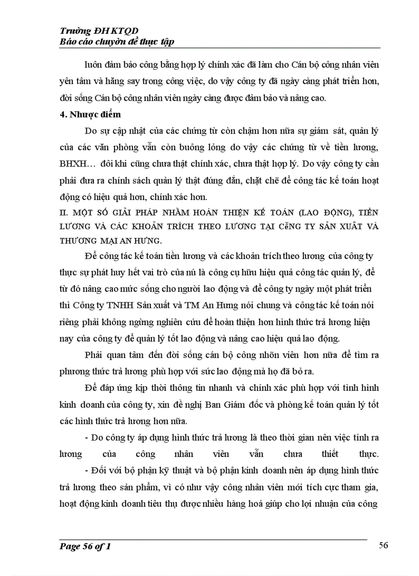 image for page Kế toán tiền lương và các khoản trích theo lương tại Công ty TNHH sản xuất và thương mại An Hưng