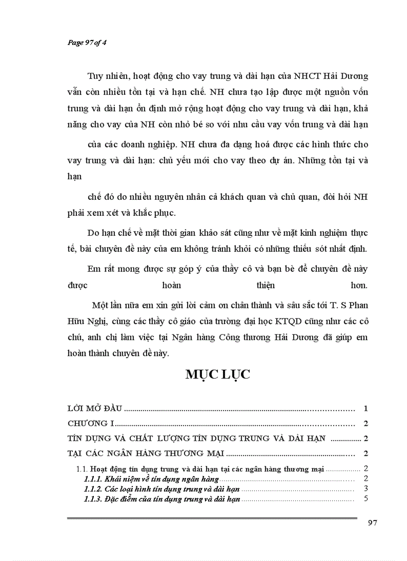 image for page Nâng cao chất lượng tín dụng trung và dài hạn tại Chi nhánh ngân hàng công thương thành phố Hải Dương