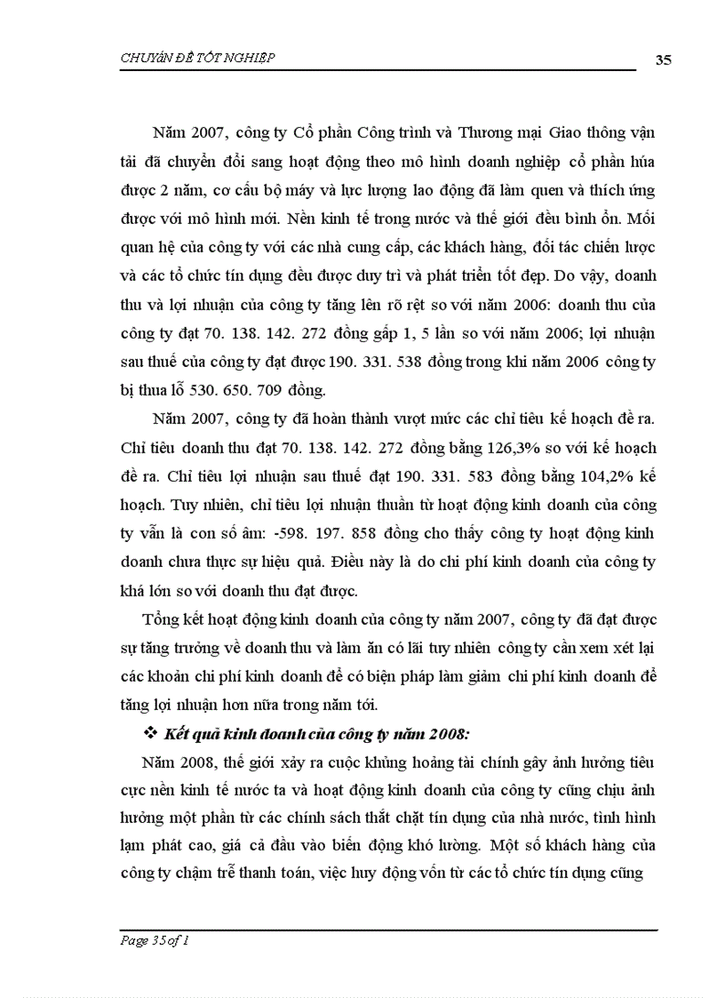 image for page Đẩy mạnh kinh doanh của công ty Cổ phần Công trình và Thương mại Giao thông vận tải