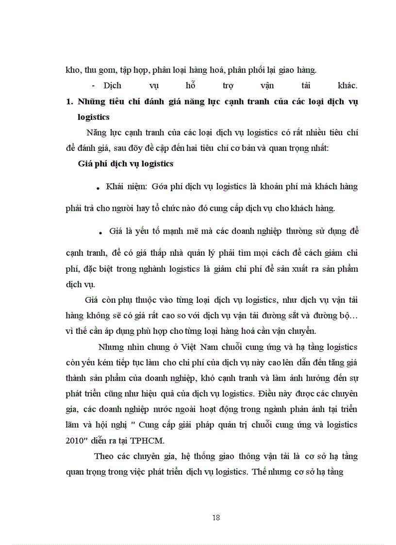 image for page Phát triển các loại dịch vụ logistics có khả năng cạnh tranh ở Việt Nam