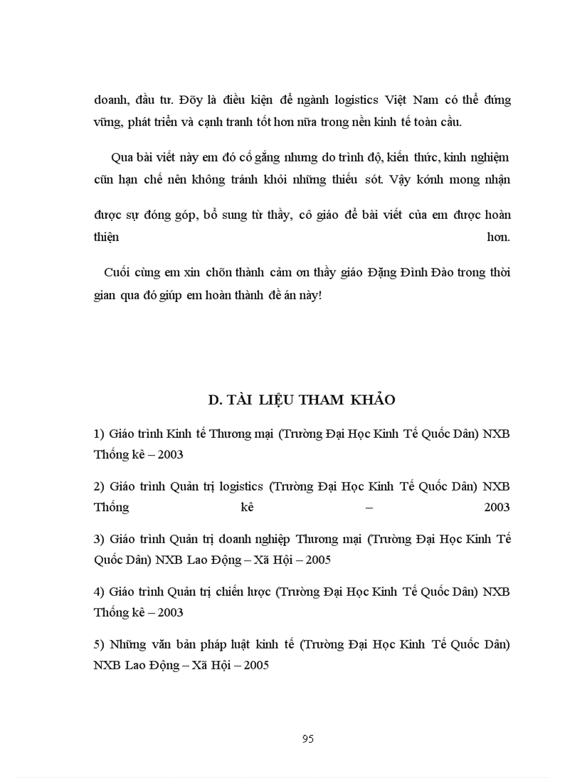 image for page Phát triển các loại dịch vụ logistics có khả năng cạnh tranh ở Việt Nam