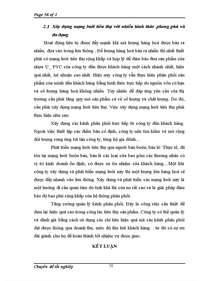 image for page Hoạt động bán cửa nhựa U-PVC của công ty cổ phần nhựa cao cấp miền Trung: thực trạng và giải pháp