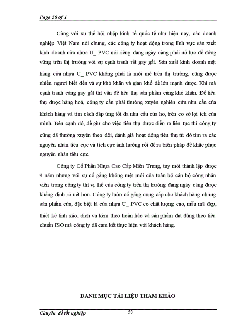 image for page Hoạt động bán cửa nhựa U-PVC của công ty cổ phần nhựa cao cấp miền Trung: thực trạng và giải pháp