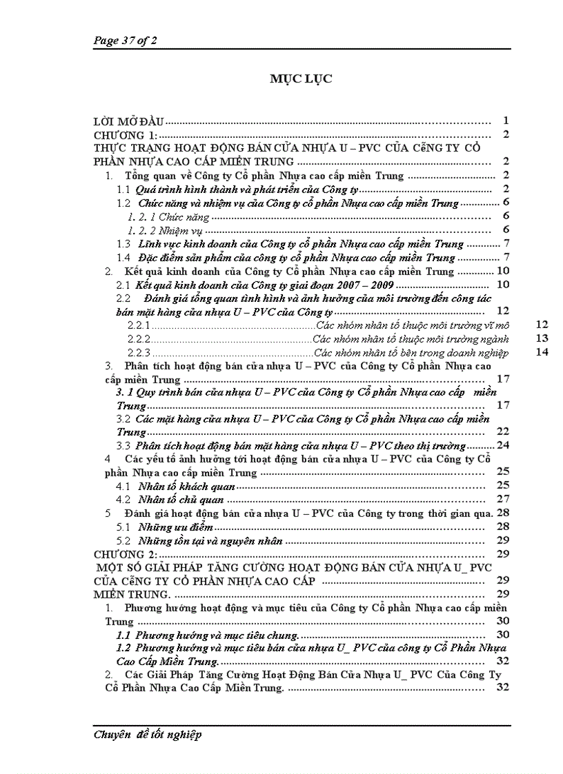 image for page Hoạt động bán cửa nhựa U-PVC của công ty cổ phần nhựa cao cấp miền Trung: thực trạng và giải pháp