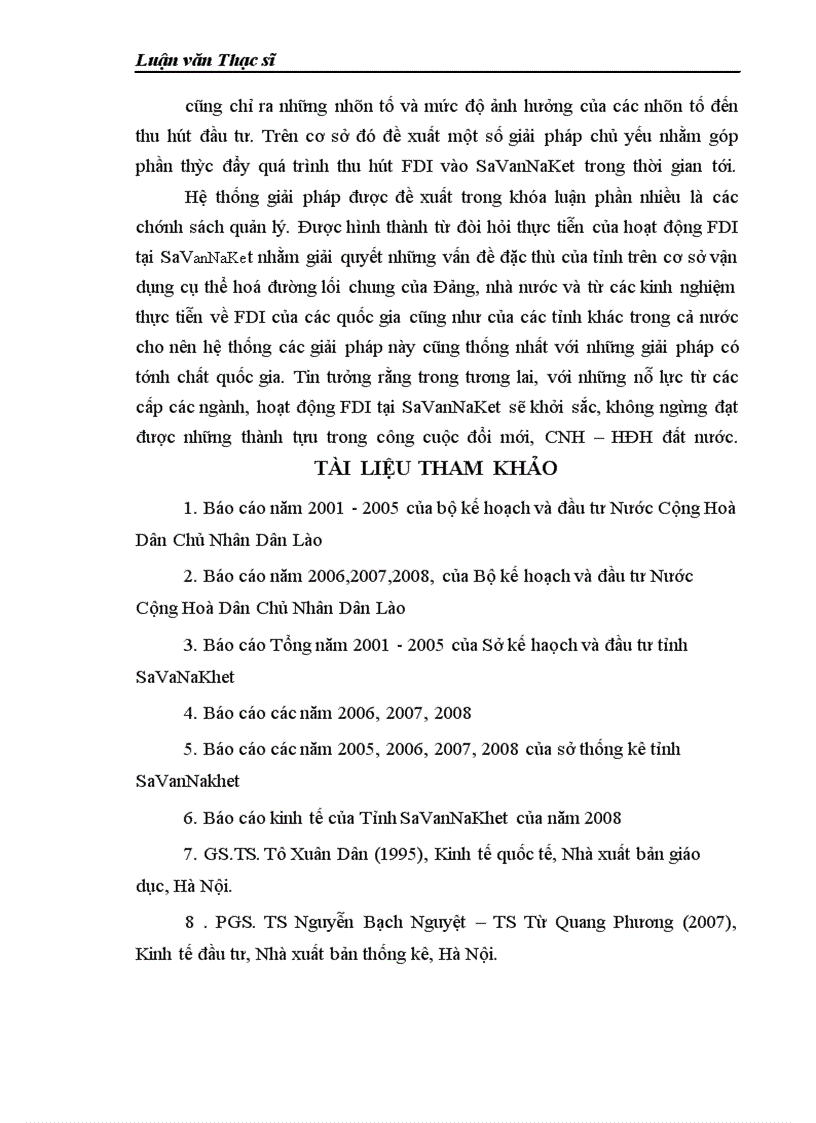 image for page Đầu tư trực tiếp nước ngoài vào tỉnh Savannakhet của nước CHDCND Lào giai đoạn 2005 – 2015 thực trạng và giải pháp