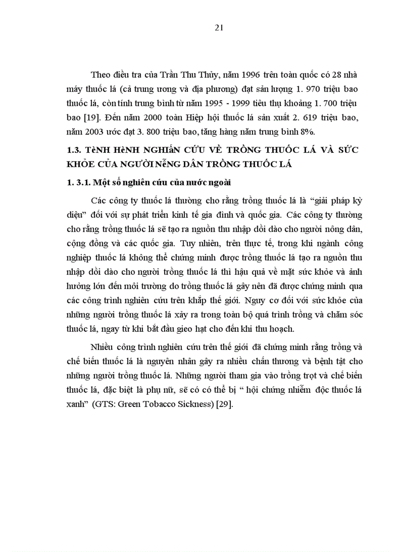 image for page Thực trạng ốm đau của người dân tại 2 xã có và không trồng và chế biến thuốc lá tại huyện Võ Nhai, tỉnh Thái Nguyên