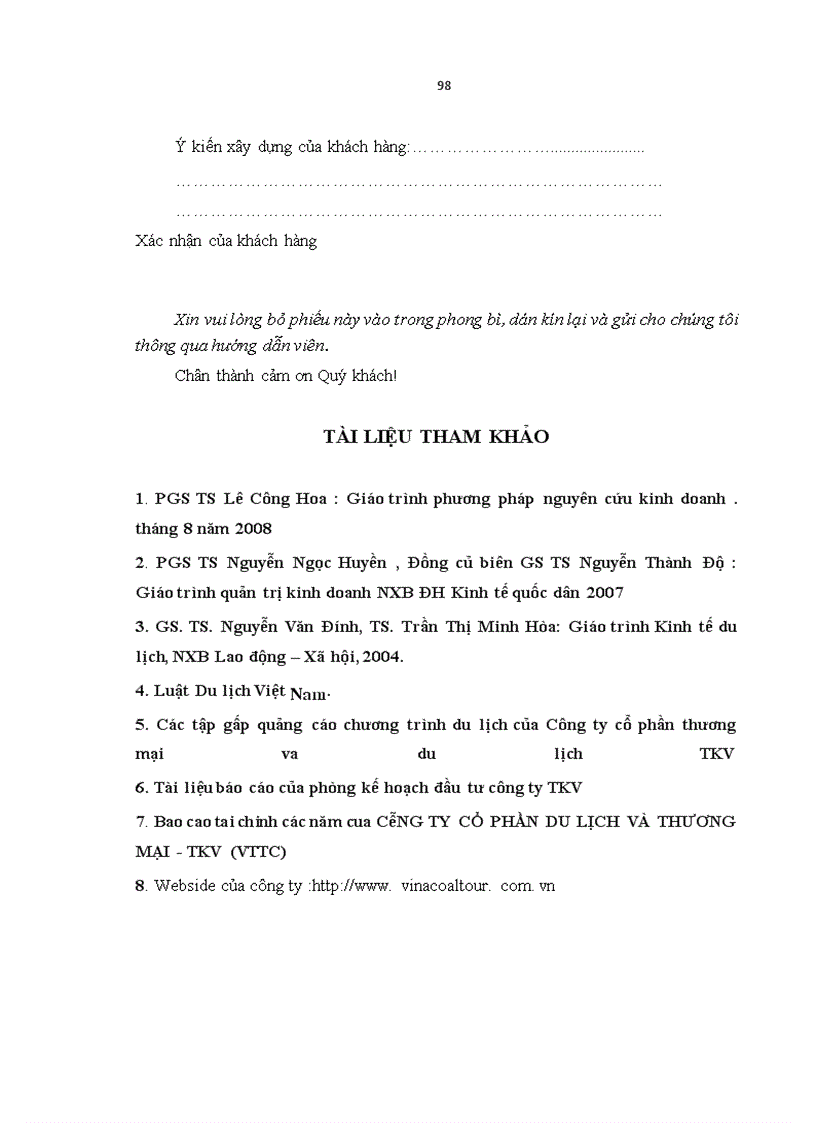 image for page Giải pháp nâng cao chất lượng dịch vụ du lịch cho khách nội địa tại công ty du lịch thương mại TKV