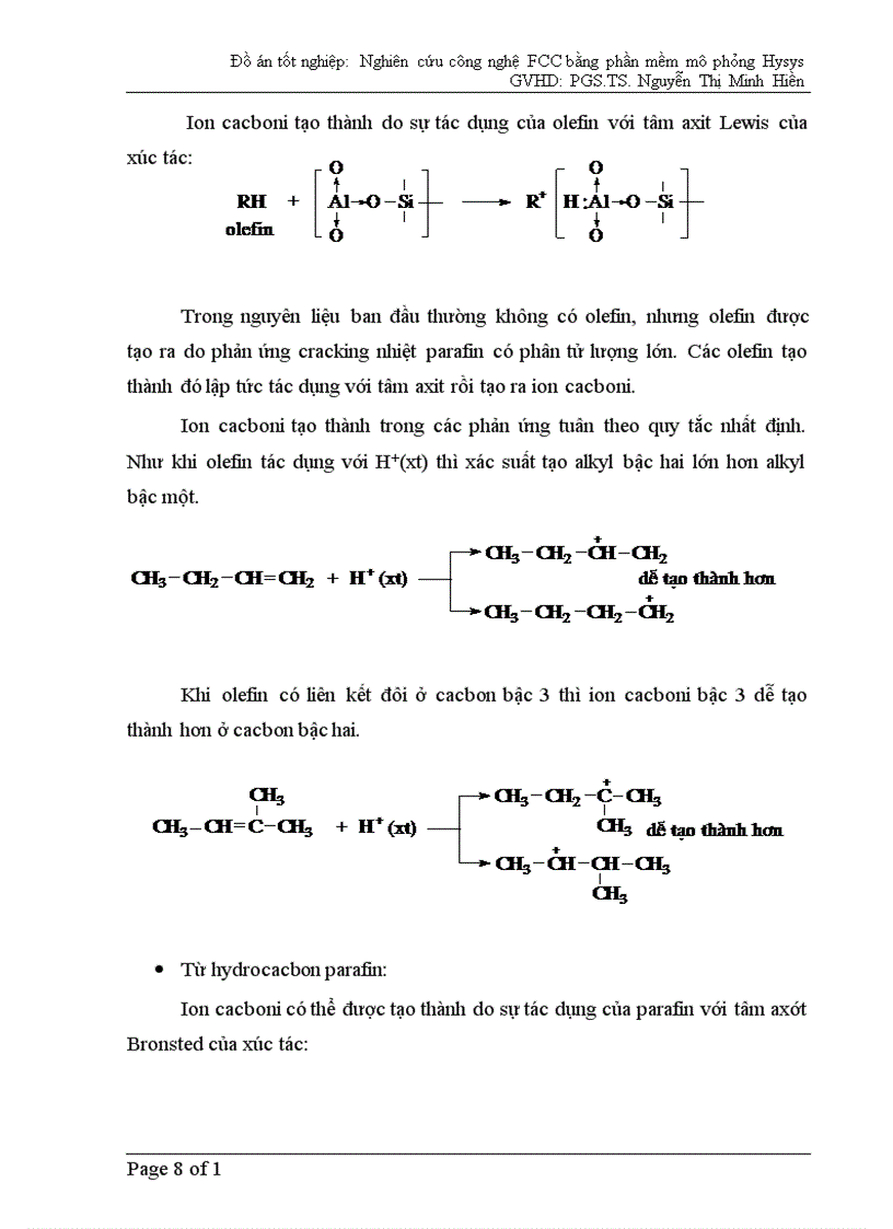 Nghiên cứu xây dựng mô phỏng quá trình FCC bằng Hysys.