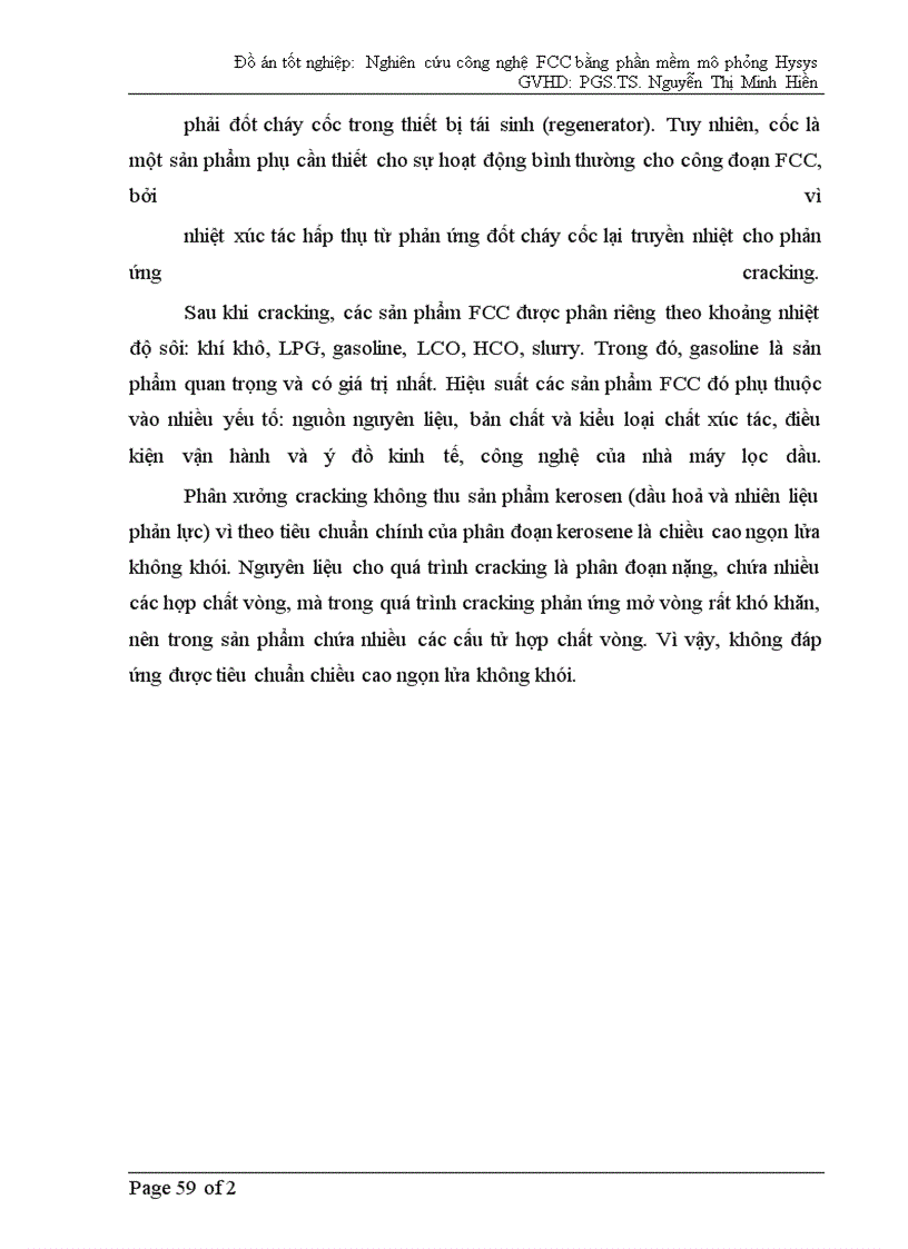 image for page Nghiên cứu xây dựng mô phỏng quá trình FCC bằng Hysys.