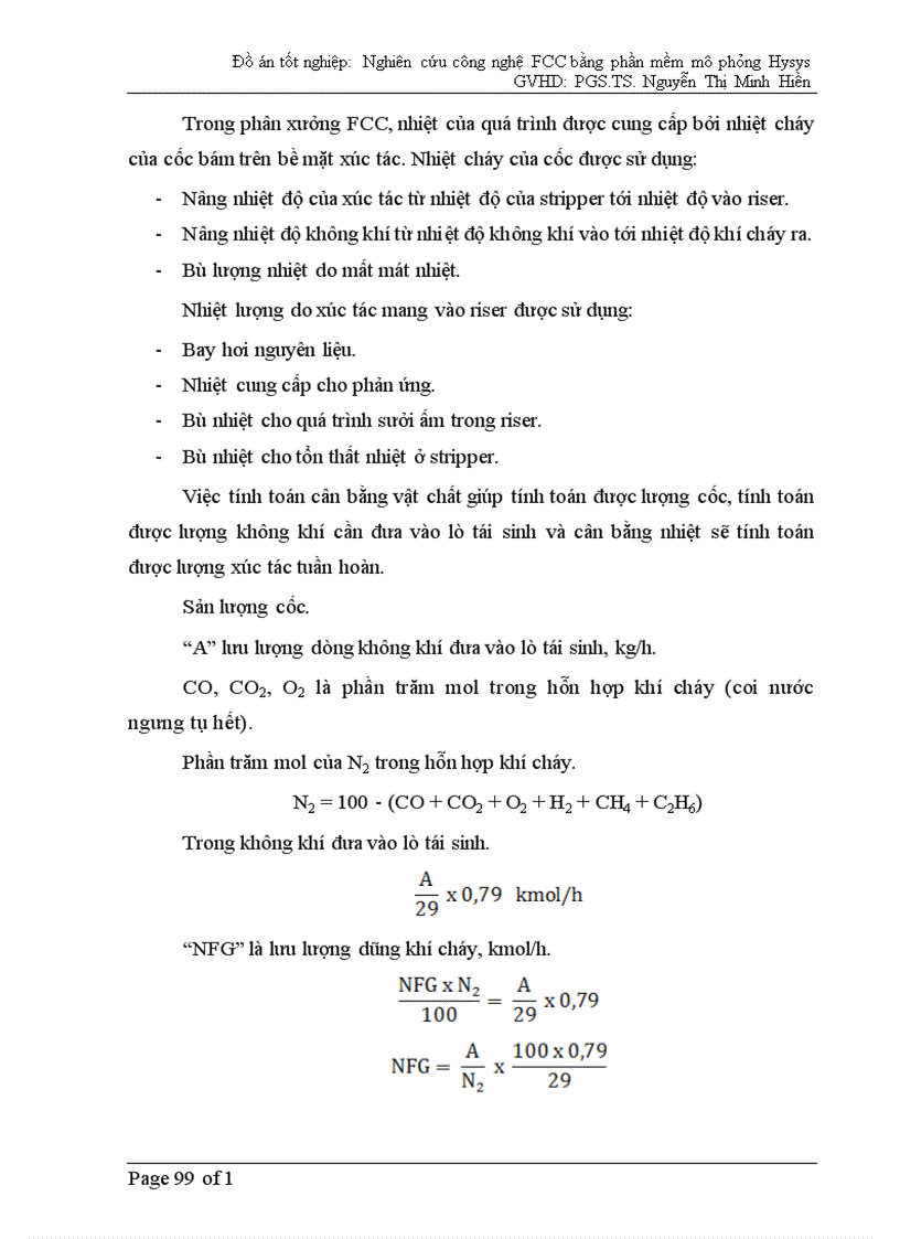image for page Nghiên cứu xây dựng mô phỏng quá trình FCC bằng Hysys.