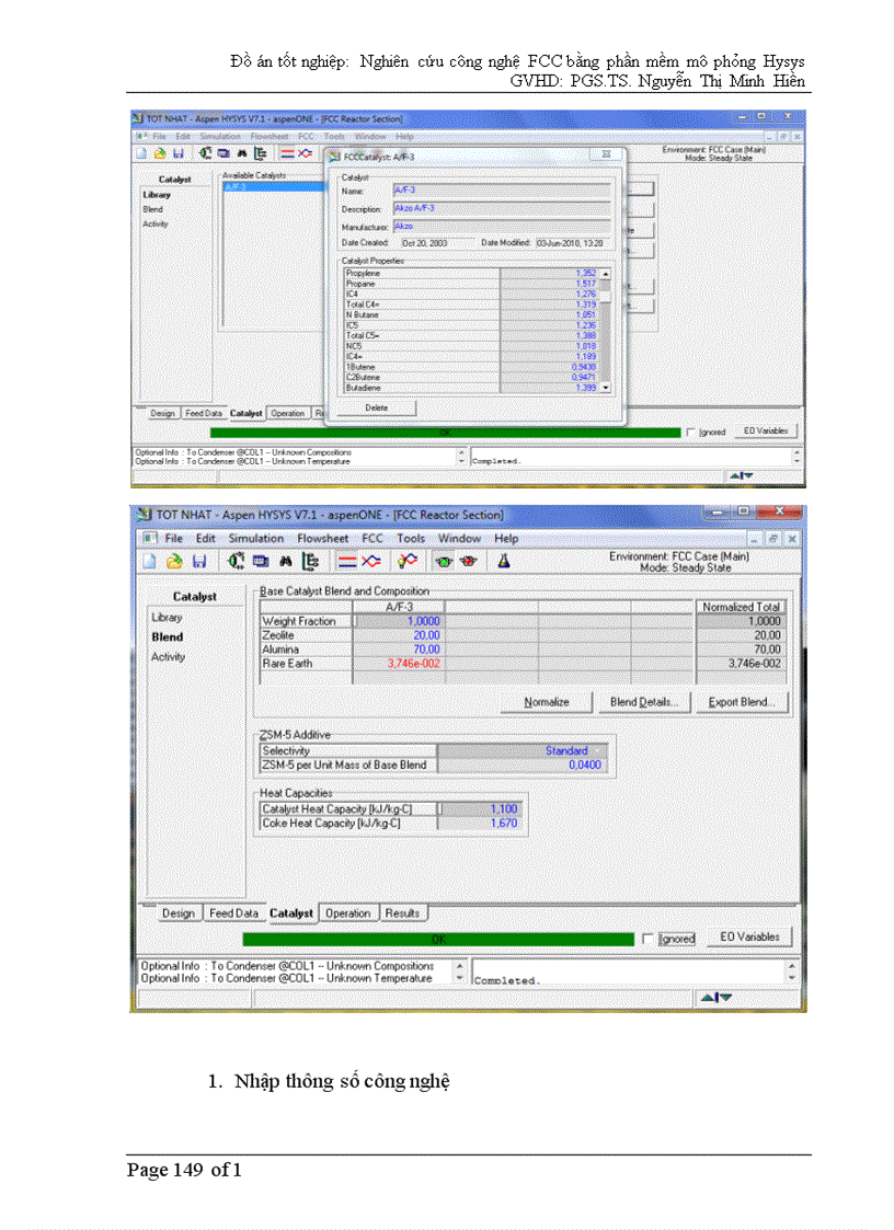 image for page Nghiên cứu xây dựng mô phỏng quá trình FCC bằng Hysys.