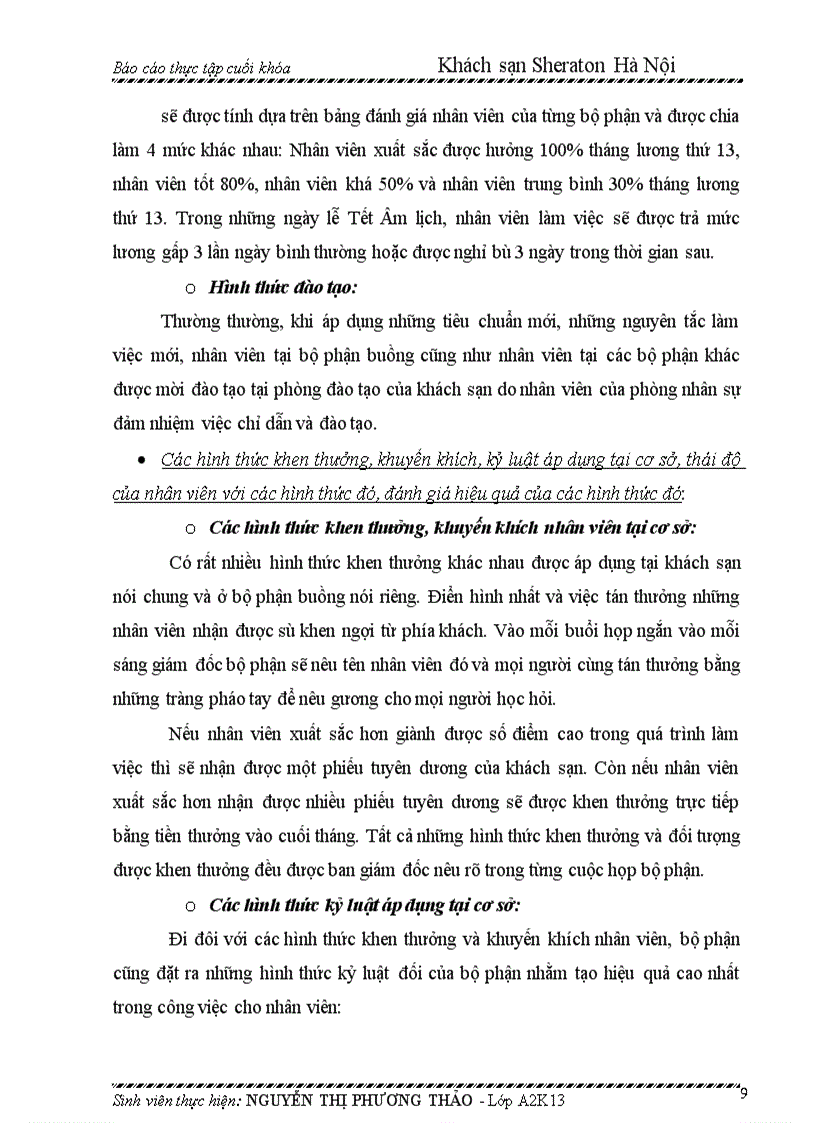 image for page Báo cáo thực tập cuối khóa Khách sạn Sheraton Hà Nội