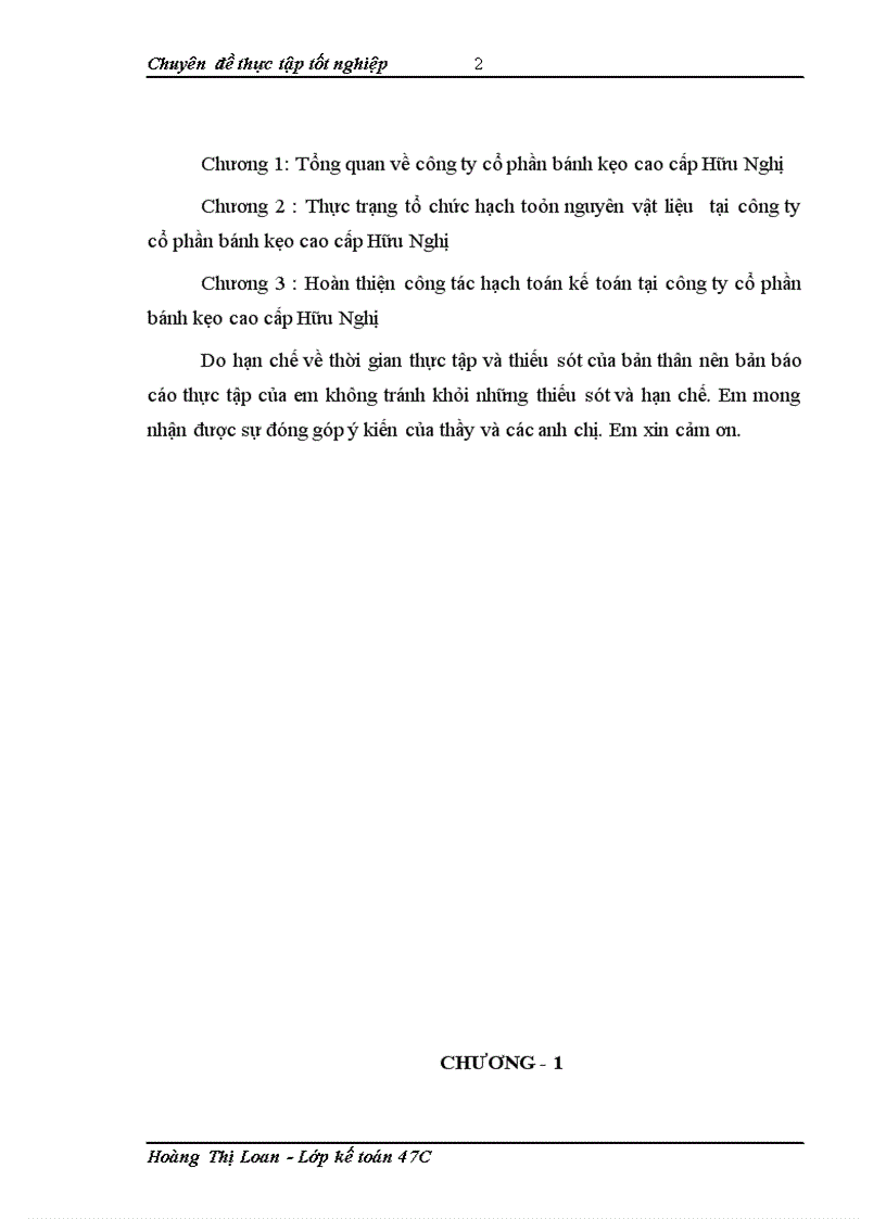 image for page Hoàn thiện công tác kế toán nguyên vật liệu tại công ty cổ phần bánh kẹo cao cấp Hữu Nghị