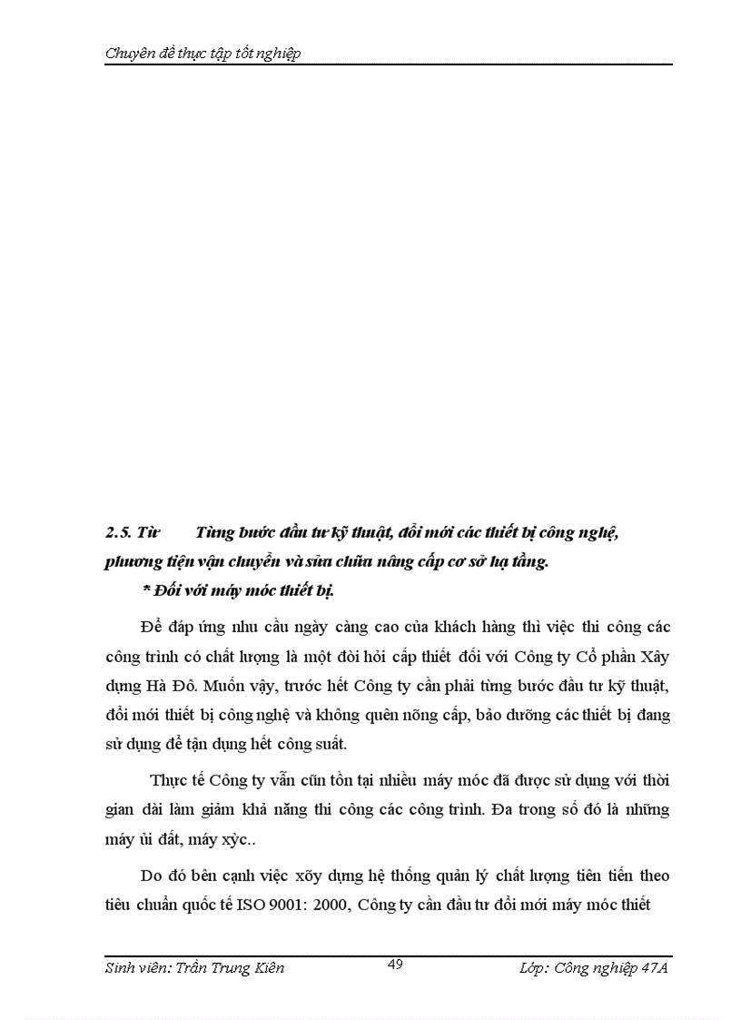 image for page Giải pháp hoàn thiện việc áp dụng hệ thống quản lý chất lượng ISO 9001:2000 tại Công ty Cổ phần Xây dựng Hà Đô