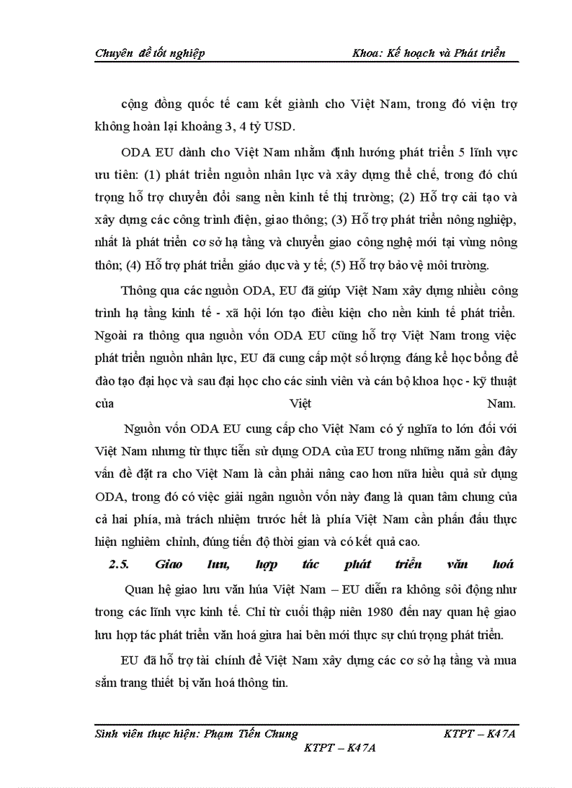 image for page Tăng cường thu hút và sử dụng vốn ODA từ EU vào Việt Nam