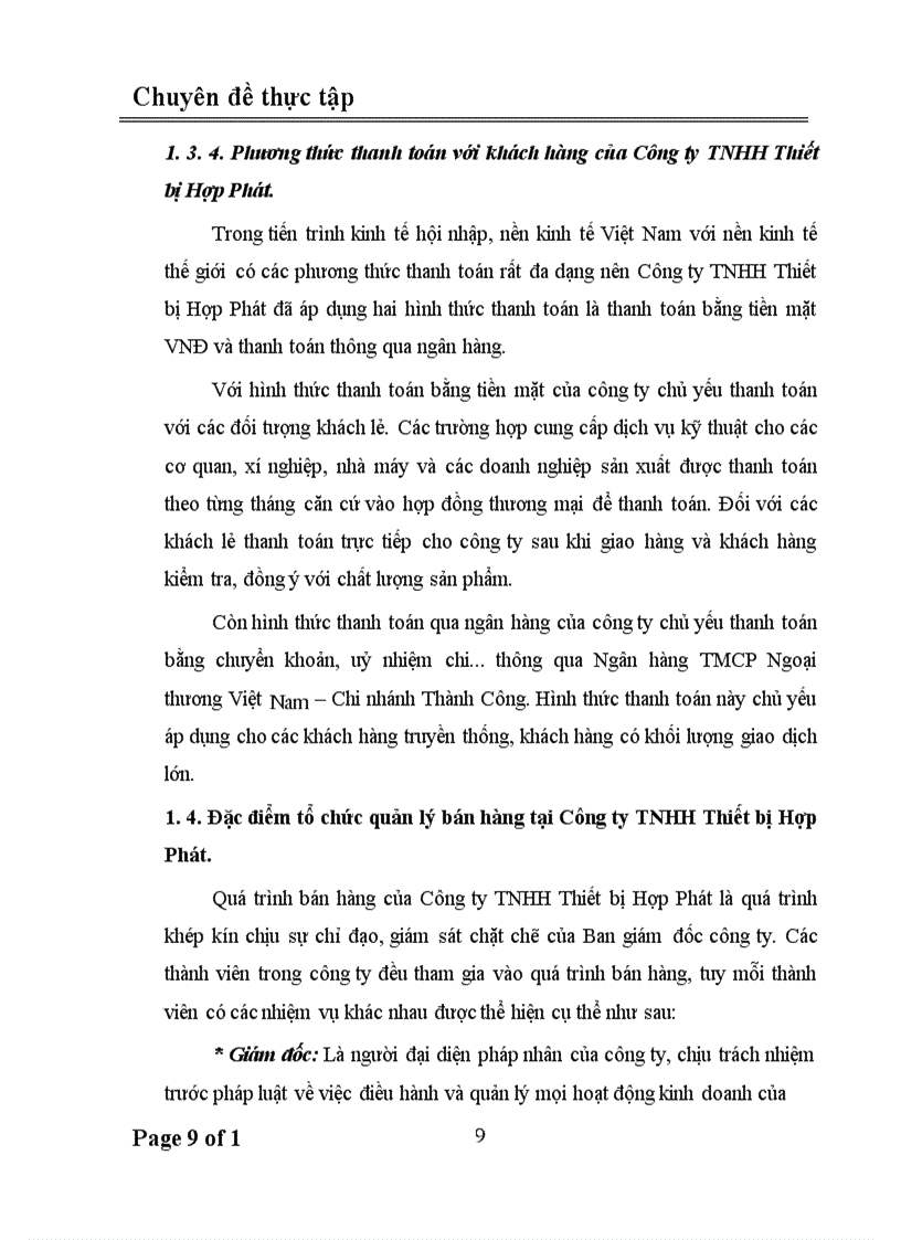 image for page Hoàn thiện kế toán bán hàng tại Công ty TNHH Thiết bị Hợp Phát