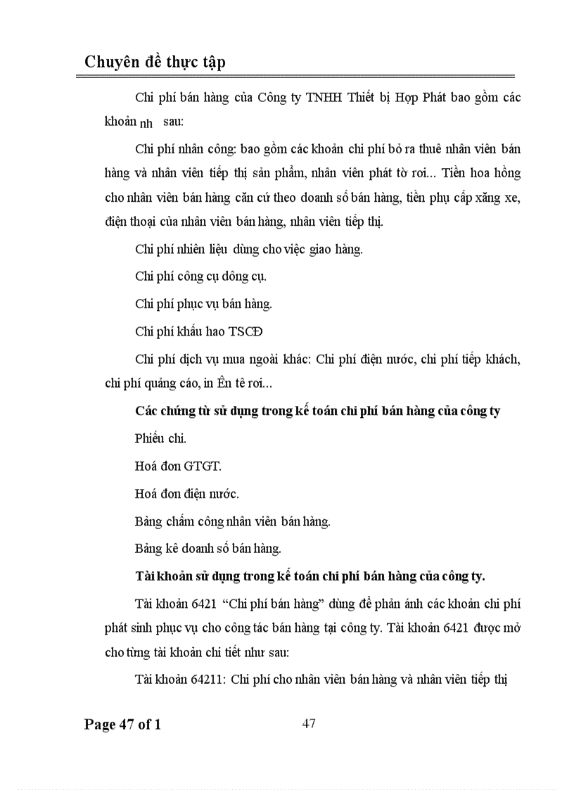 image for page Hoàn thiện kế toán bán hàng tại Công ty TNHH Thiết bị Hợp Phát