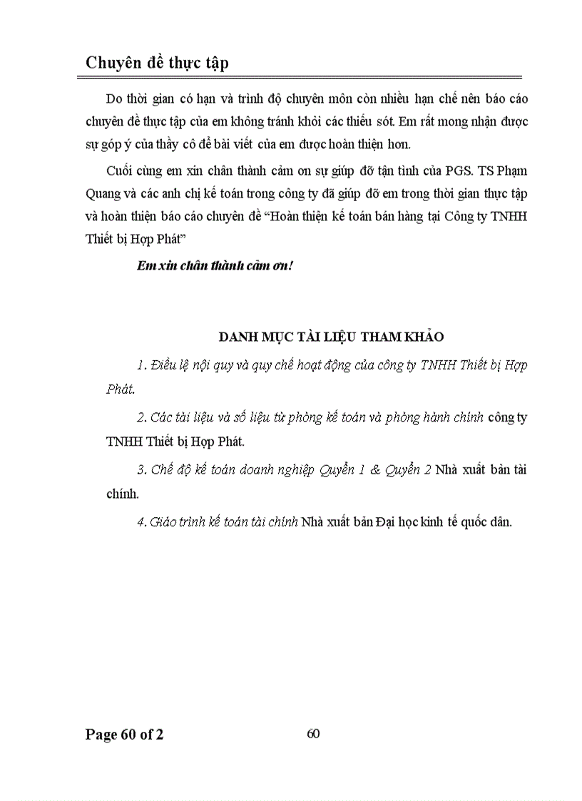 image for page Hoàn thiện kế toán bán hàng tại Công ty TNHH Thiết bị Hợp Phát