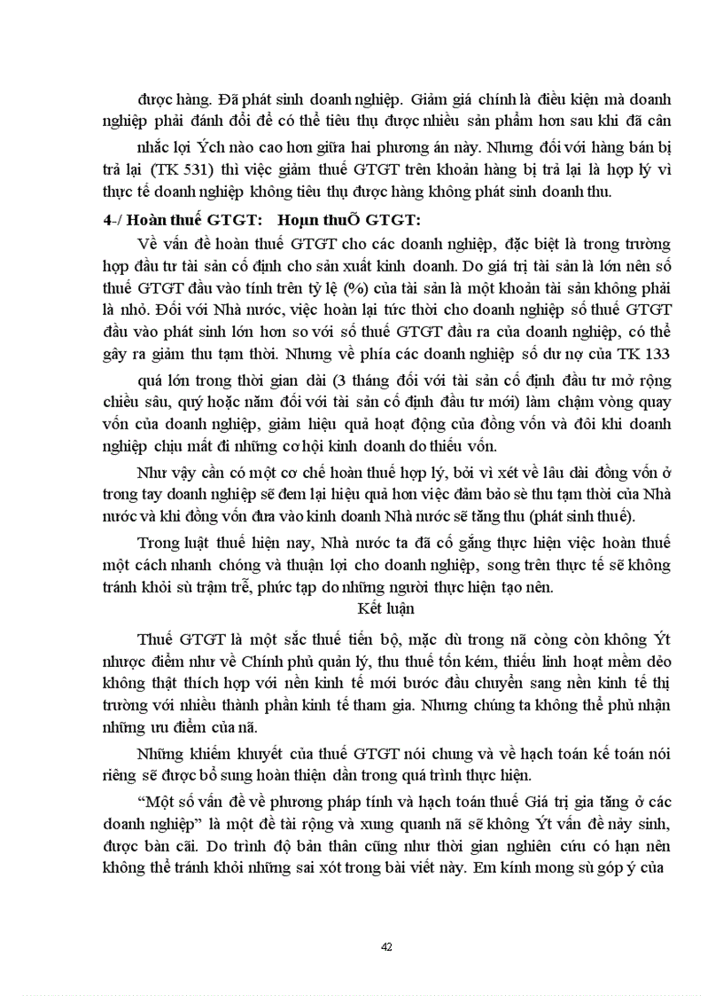 image for page Một số vấn đề về phương pháp tính và hạch toán thuế GTGT ở các doanh nghiệp