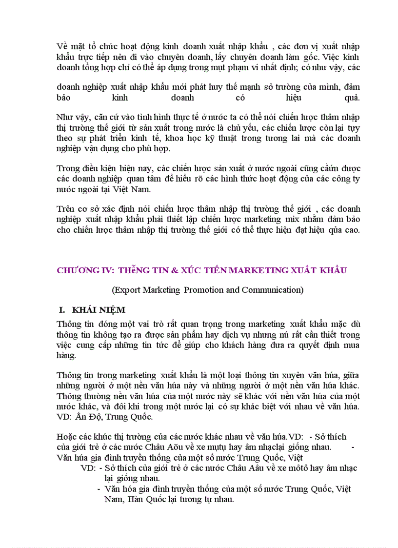 image for page Marketing và marketing quốc tế