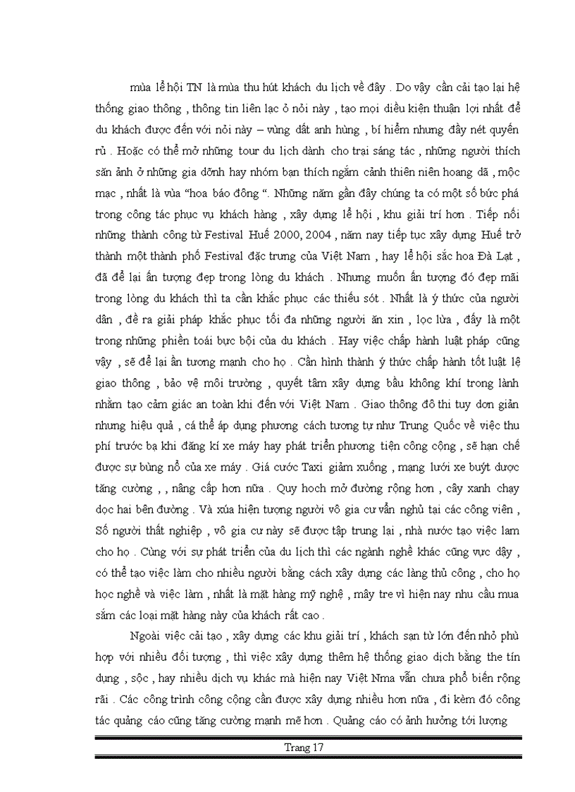 image for page Những vấn đề xung quanh việc phát triển ngành du lịch ở nước ta hiện nay