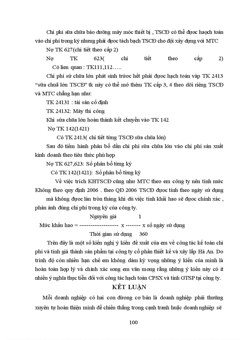 image for page THực trạng công tác kế toán tập hợp chi phí và tính giá thành sản phẩm của công ty Hà An