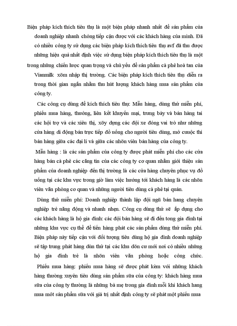 image for page Xây dựng giải pháp marketing nhằm xâm nhập thị trường của sản phẩm cà phê hoà tan 3 in 1 và 2 in 1 của công ty sữa Việt Nam (Vinamilk)