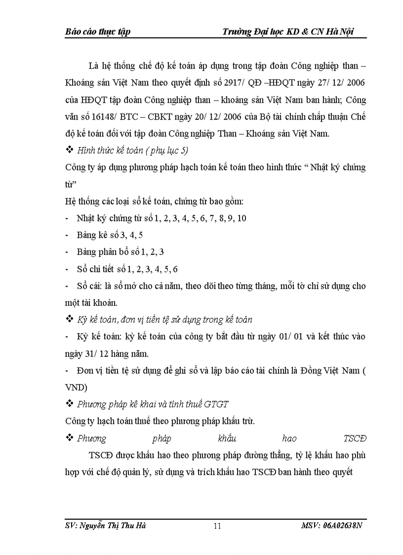 image for page Nhận xét và một số kiến nghị nhằm hoàn thiện công tác kế toán tại Công ty Cổ Phần Than Cao Sơn – TKV