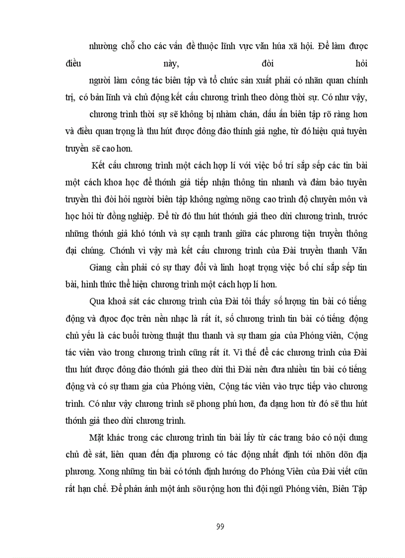 image for page Xây dựng kết cấu chương trình phát thanh cảu Đài truyền thanh Văn Giang