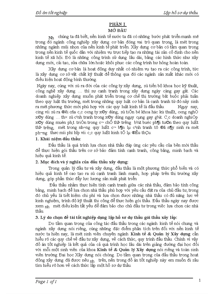 image for page Lập hồ sơ dự thầu