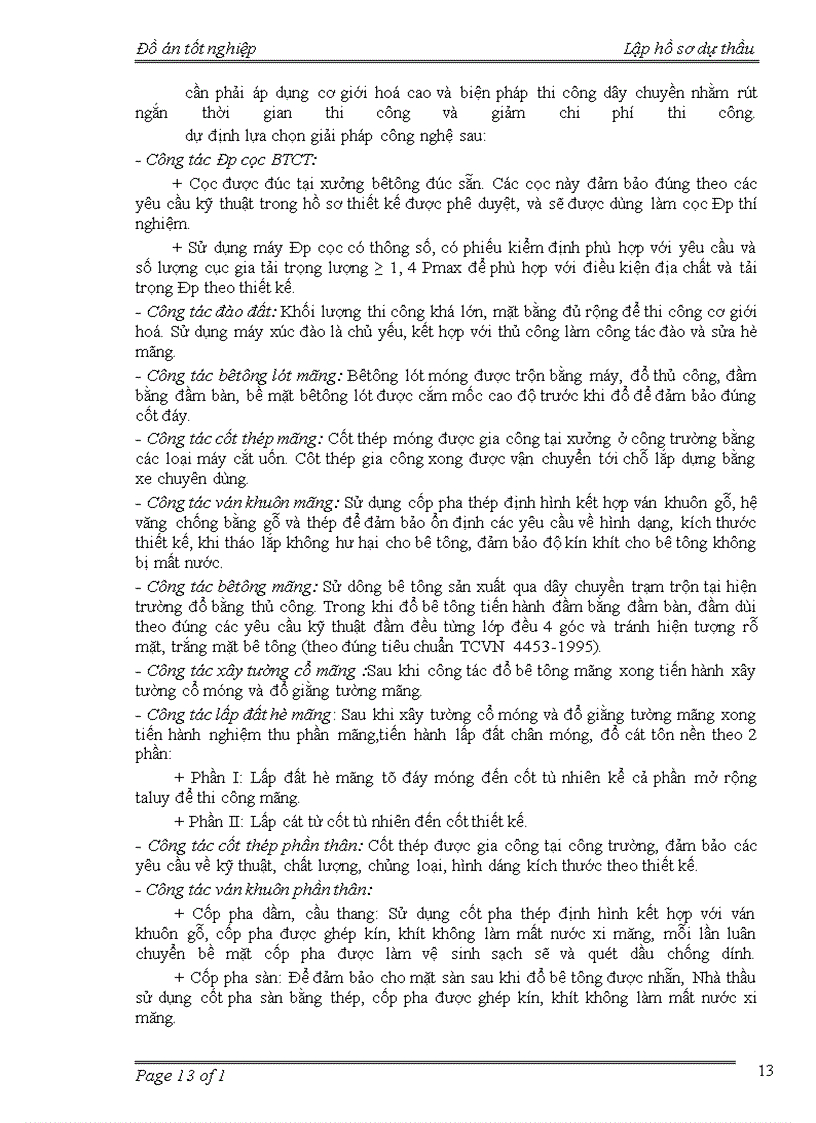 image for page Lập hồ sơ dự thầu