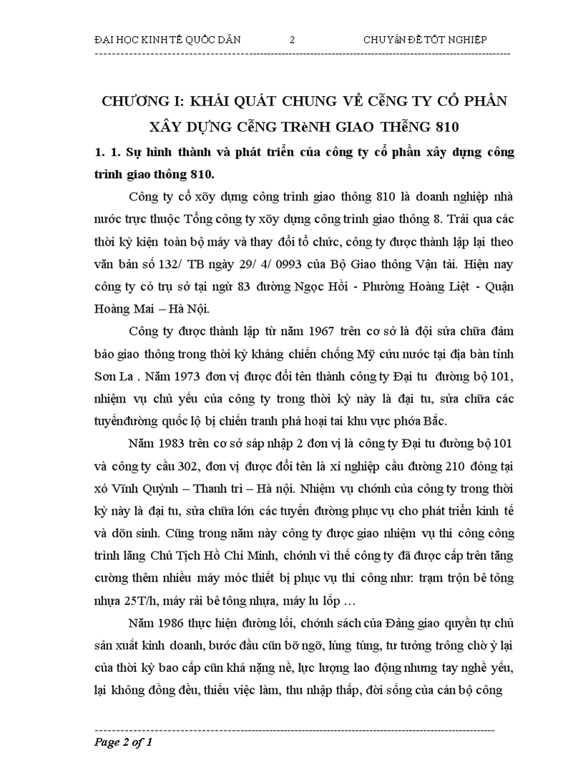 image for page Kế toán nguyên vật liệu ở Công ty cổ phần xây dựng công trình giao thông 810