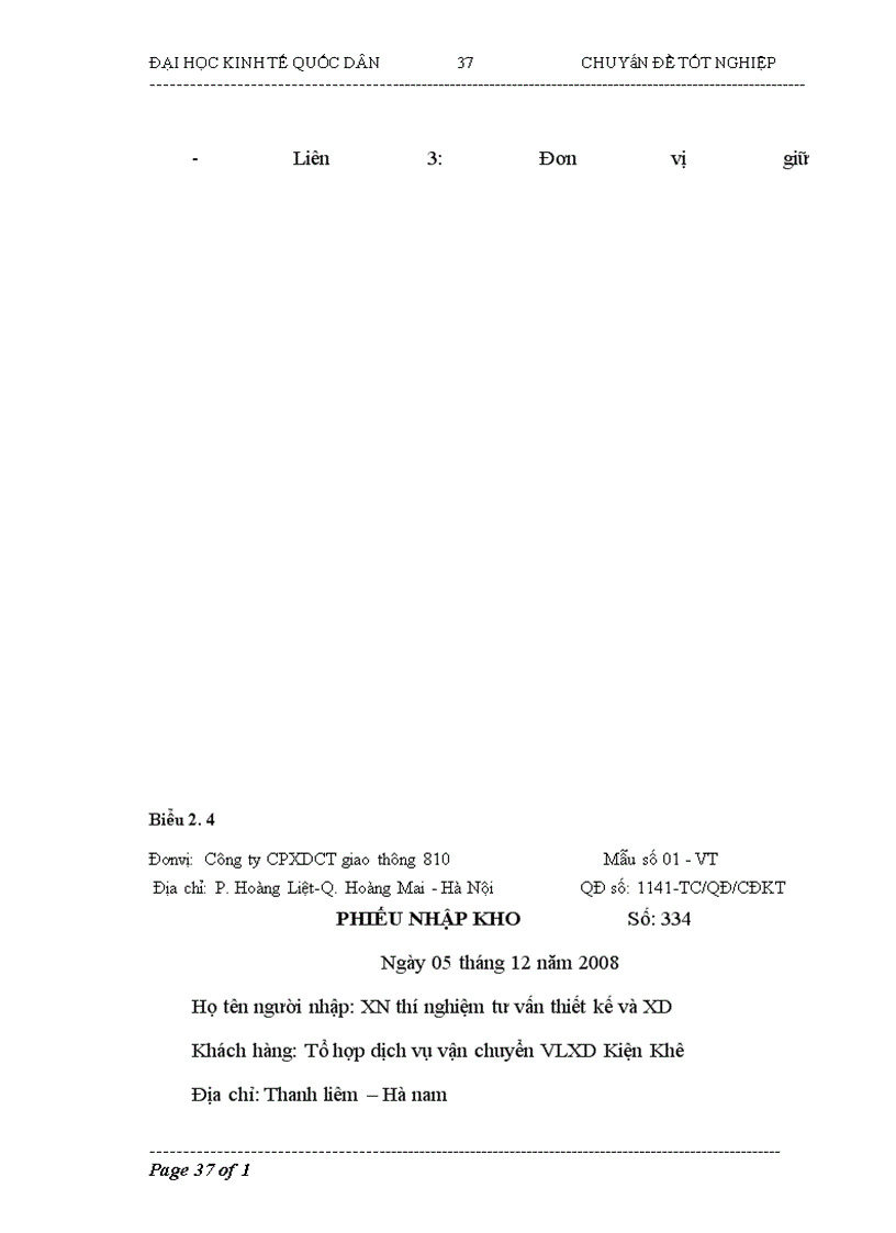 image for page Kế toán nguyên vật liệu ở Công ty cổ phần xây dựng công trình giao thông 810