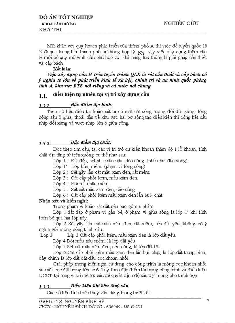 image for page Khoa cầu đường nghiên cứu khả thi