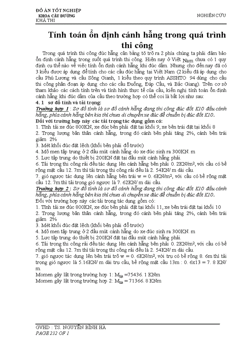 image for page Khoa cầu đường nghiên cứu khả thi