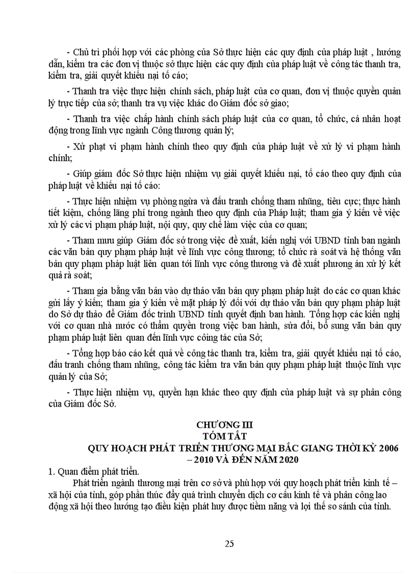 image for page Báo cáo tổng hợpQuy hoạch phát triển thương mại Bắc Giang thời kỳ 2006 – 2010 và đến năm 2020
