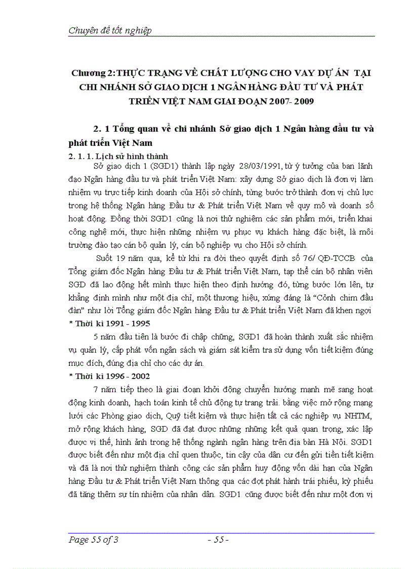 image for page Một số giải pháp nâng cao chất lượng cho vay dự án tại chi nhánh Sở giao dịch 1 Ngân hàng Đầu tư và Phát triển Việt Nam