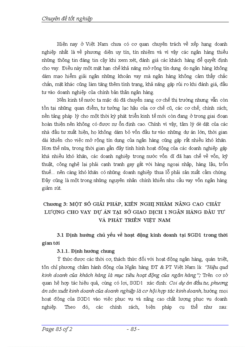 image for page Một số giải pháp nâng cao chất lượng cho vay dự án tại chi nhánh Sở giao dịch 1 Ngân hàng Đầu tư và Phát triển Việt Nam
